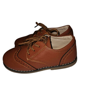 Boy's MECKIOR Brown Dress Shoes Size 30
